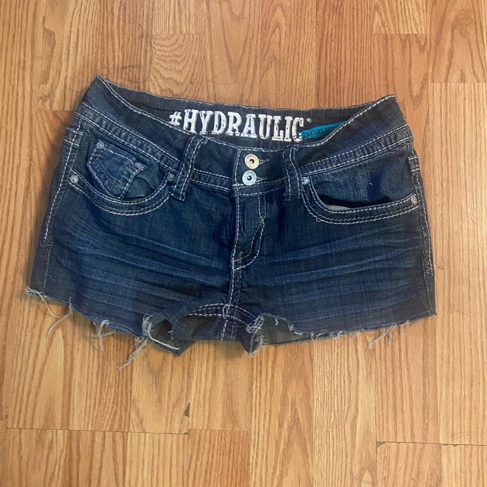Hydraulic Dark Blue Denim Shorts